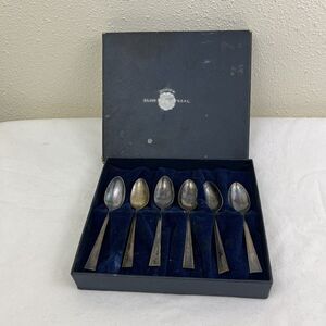 Antique Yourex Silver Seal Spoons Set Of 6